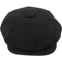 Infinity Leather Men's Peaky Blinders Newsboy 8 Panel Hat in Black | Size: Medium
