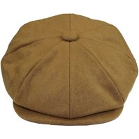 Infinity Leather Men's Peaky Blinders Newsboy 8 Panel Hat in Tan | Size: XL