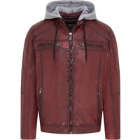Hooded Biker Lamb Jacket Burten