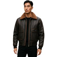 Bomber Sheepskin Collar G 1 Pilot Jacket Naracoorte