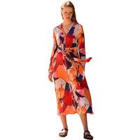 & Tie Front Midi Dress