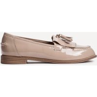 Linzi Women's Rosemary Mocha Faux Leather Classic Slip On Loafer in Black | Size: 5-Standard Fit