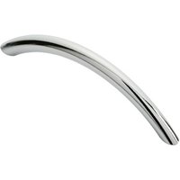 Loops Curved Bow Cabinet Pull Handle 119 x 10mm 96mm Fixing Centres Chrome