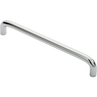 Loops Round D Bar Cabinet Pull Handle 170 x 10mm 160mm Fixing Centres Chrome