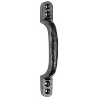 Loops Forged Iron Hotbed Pull Handle 132 x 16mm Black Antique Door Handle