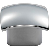 Loops Convex Face Cupboard Door Knob 33 x 30.5mm Polished Chrome Cabinet Handle