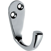 Loops Victorian One Piece Single Bathroom Robe Hook 40mm Projection Polished Chrome