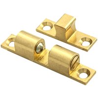 Loops Double Ball Roller Cupboard Catch 60 x 11.5mm 50mm Fixing Centres Self Colour