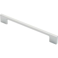 Loops Slim D Shape Pull Handle 190 x 7mm 160mm Fixing Centres Polished Chrome