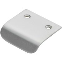 Loops Semi Concealed Cabinet Finger Pull Handle 29mm Fixing Centres Satin Chrome