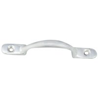 Loops Sash Window Bow Shaped Lift Handle 158 x 12mm 30mm Proj Polished Chrome