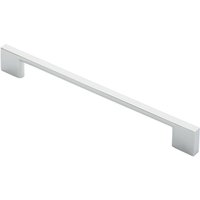 Loops Slim D Shape Pull Handle 220 x 8.5mm 192mm Fixing Centres Polished Chrome