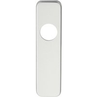 Loops PAIR Door Handle Latch Plate for Safety Levers 154 x 40mm Satin Aluminium