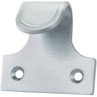 Loops Sash Window Lift Handle 53 x 52mm 33mm Fixing Centres Satin Chrome