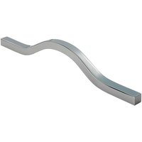 Loops Curved Square Bar Pull Handle 240 x 12mm 160mm Fixing Centres Chrome