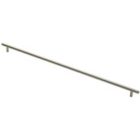 Loops Round T Bar Cabinet Pull Handle 668 x 12mm 608mm Fixing Centres Satin Nickel in Metallics