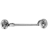 Loops Lightweight Cabin Hook & Eye Polished Chrome 102mm Arm Cabinet Hatch Lock