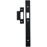 Loops Forend Strike & Fixing Pack Suitable for DIN Security Latch Matt Black