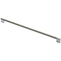 Loops Keyhole Bar Pull Handle 460 x 14mm 448mm Fixing Centres Satin Nickel & Chrome in Metallics