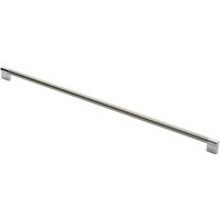 Loops Keyhole Bar Pull Handle 588 x 14mm 576mm Fixing Centres Satin Nickel & Chrome in Metallics