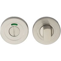 Loops Thumbturn Lock & Release Handle With Indicator Concealed Fix Satin Steel in Metallics