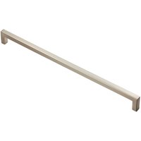 Loops Square Block Handle Pull Handle 330 x 10mm 320mm Fixing Centres Satin Nickel in Metallics