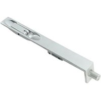 Loops 8 Inch Lever Action Flush Bolt Square Forend 204 x 20mm Satin Steel in Metallics