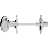 Loops Oval Thumbturn Lock With Coin Release Handle 32 70mm Spindle Polished Chrome