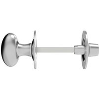 Loops Oval Thumbturn Lock With Coin Release Handle 32 70mm Spindle Satin Chrome