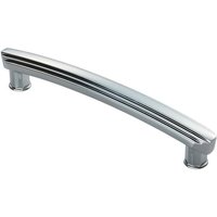 Loops Ridge Design Curved Cabinet Pull Handle 160mm Fixing Centres Polished Chrome
