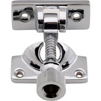 Loops Brighton Pattern Sprung Sash Fastener 60 x 25mm Fixing Plate Polished Chrome
