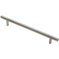 Loops Round T Bar Pull Handle 210 x 10mm 160mm Fixing Centres Stainless Steel in Metallics