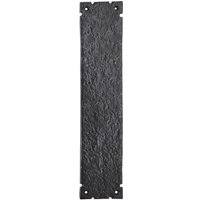 Loops Traditional Forged Door Finger Plate 315 x 67mm Black Antique Textured Finish