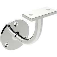 Loops Handrail Bannister Bracket Wall Support 62mm Projection Polished Steel in Metallics