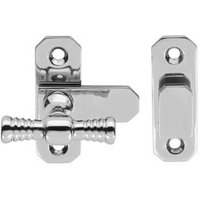 Loops Window T Handle Fastener 57 x 19mm Polished Chrome Cabinet Door Lock