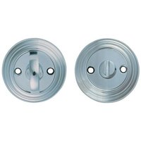 Loops Bathroom Thumbturn & Release Handle Reeded Design 55mm Dia Polished Chrome