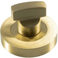 Loops Thumbturn Lock & Release Handle Concealed Fix Round Rose Satin Brass in Metallics