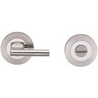 Loops Disabled Thumbturn Handle With Release With Indicator Polished Satin Steel in Metallics