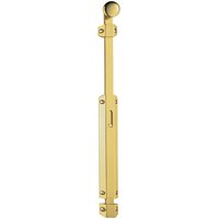 Loops Extended Surface Mounted Flat Door Bolt Lock 355 x 36mm Polished Brass in Metallics