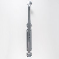 Loops Extended Surface Mounted Flat Door Bolt Lock 355 x 36mm Satin Chrome