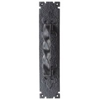 Loops Traditional Forged Twist Pull Handle 310 x 66mm Black Antique Door Handle