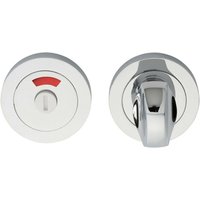Loops Thumbturn Lock & Release Handle With Indicator 50mm Dia Polished Chrome