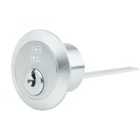 Loops Standard Rim Cylinder Lock Keyed to Differ 15 Pin Satin Chrome Front Door