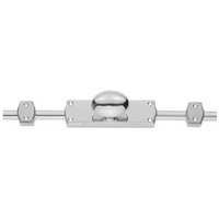 Loops Oval Knobbed Espagnolette Set 118 x 24.5mm Fixing Centres Polished Chrome