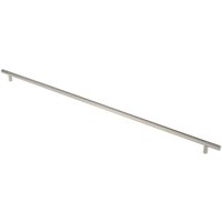 Loops Straight T Bar Pull Handle 1800 x 30mm 1630mm Fixing Centres Satin Steel in Metallics