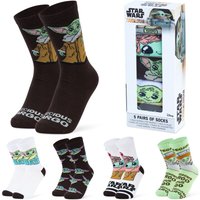 Disney Women's The Mandalorian Grogu Socks Pack Of 5