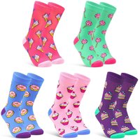 CityComfort Women's Dessert Socks 5 Pack