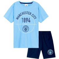 Manchester City FC Boy's Short Pyjama Set | Size: 13-14 Years