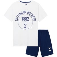 Tottenham Hotspur FC Boy's Short Pyjama Set in White | Size: 9-10 Years