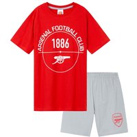 Arsenal FC Boy's Short Pyjama in Red | Size: 7-8 Years